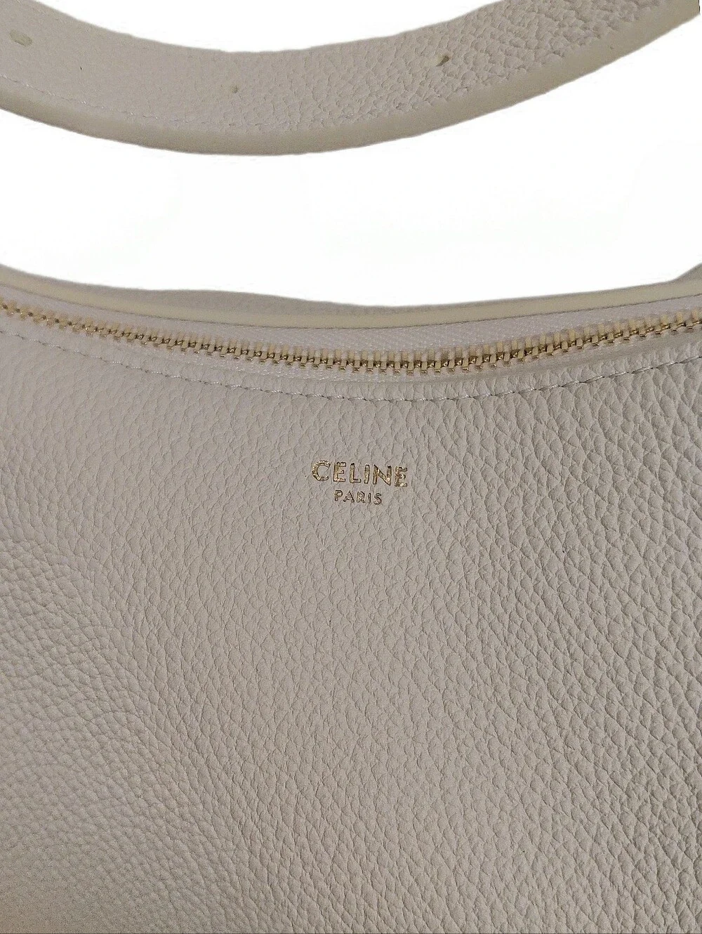 Celine Large Lulu Hobo Bag In Grained Calfskin